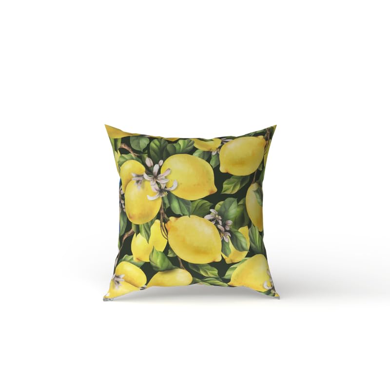 ART MOOD HOME Lemon Cushion Velvet Yellow 40W * 40L CM