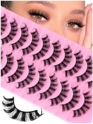 10Pairs Natural False lashes- Fluffy lashes