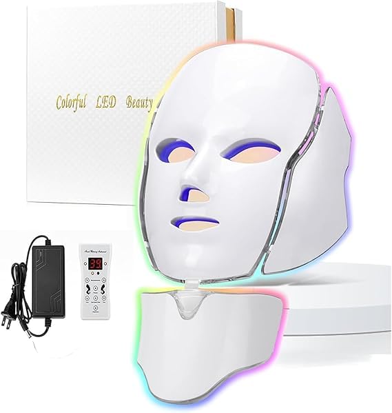 Blue Red Light Therapy Face Mask 7 Colors LED Skin Care
