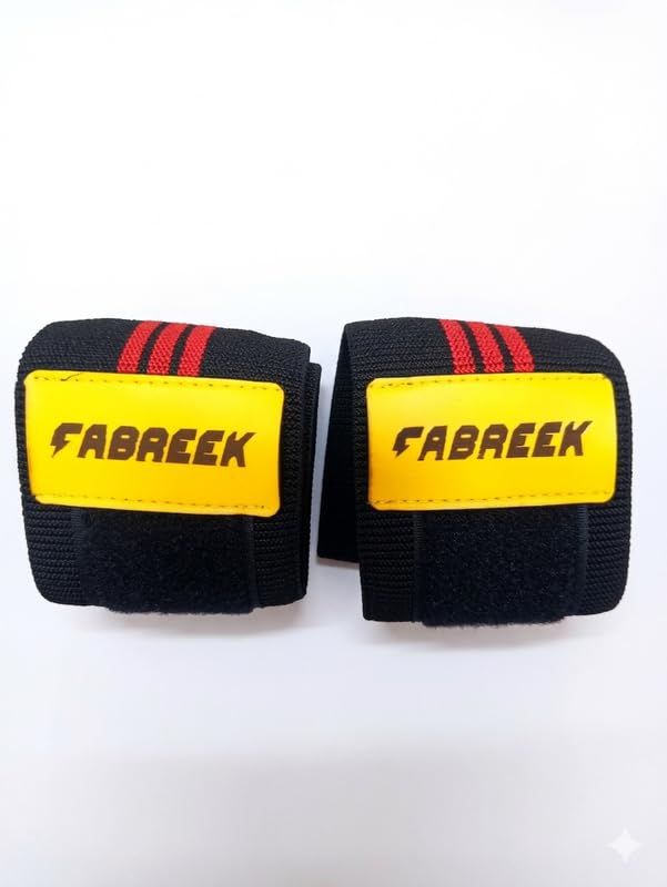 شداد كوع رياضي احترافي من fabreek بطول 1.10 متر – دعم قوي للمفصل وثبات عالي لتمارين الجيم ورفع الأثقال من قطعتين