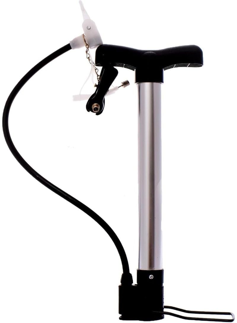 Portable bicycle tire inflator - Hand-operated floor tire inflator, suitable for basketball, football, balloons, etc