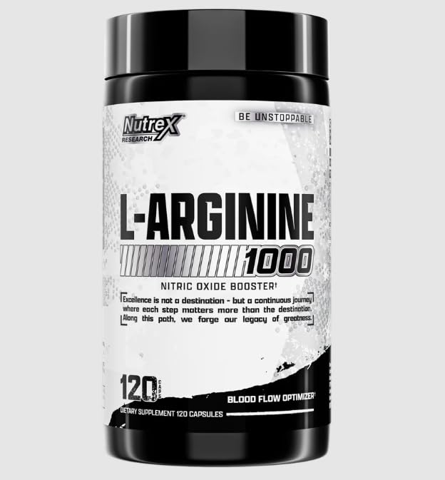 Premium L-Arginine 1000 – 120 Capsules Active Amino Acid Bundle with Practical Pill Box – Pure Nitrogen Matrix Co-Factor Formulation Engineered for Daily Routine Balance