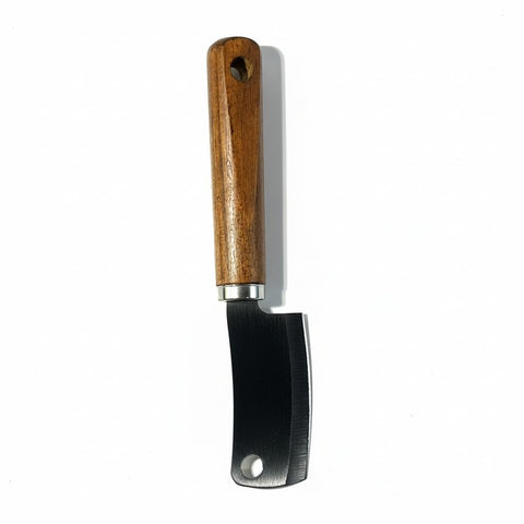 Downtown Meat Cleaver Knife Stainless Steel Mini Chopper Knife for Meat and Vegetables with Wooden Handle Kitchen Cutting Tool