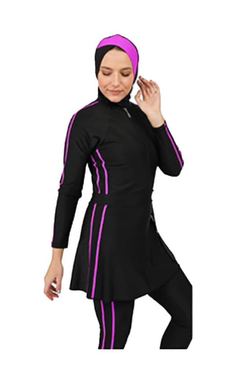 9Street Corner Bikini Swimsuit For Women/Girls Swimwear 3 Pieces (Jumpsuit/Tunic/Turban) Code 2023