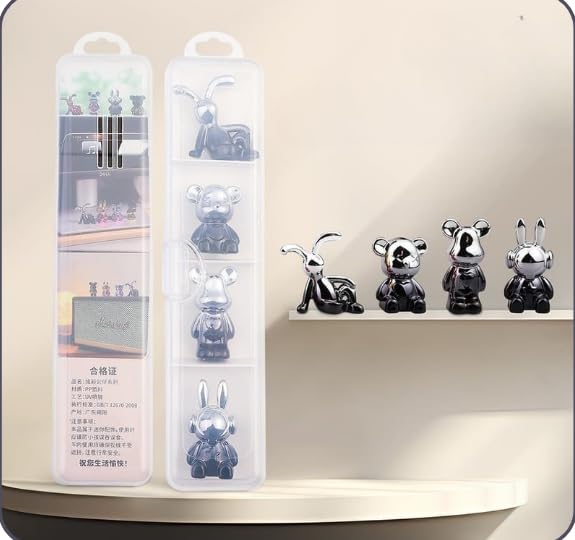 Home Care E-477-8 Office Decorative Statues, Resin, 4-Piece Set, Decor,Home Use