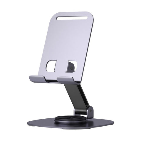360° Adjustable Metal Mobile Stand with Stable Base for All Smartphones
