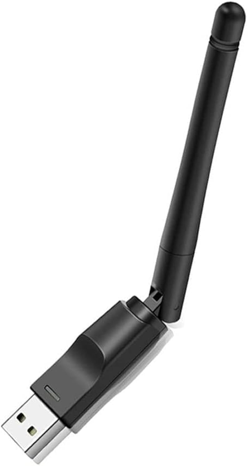 150Mbps USB WiFi Adapter, RT5370 Wireless Network Card Adapter for Desktop, Laptop, Windows, Mac OS, Linux, Raspberry Pi/Pi 2 3 4 Zero, Mag Setbox sold by Quality Valley