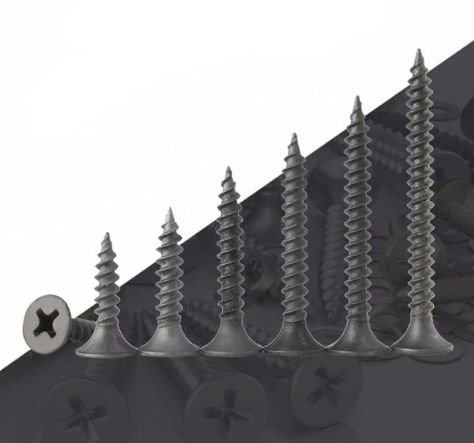 Black 3.5 cm Screw – High Strength for Secure Fastening(20pcs)