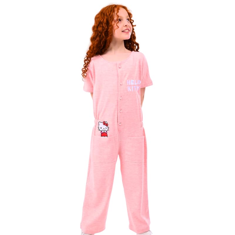 Cotton Zone Hello Kitty Girls -cotton jumpsuit- light pink size