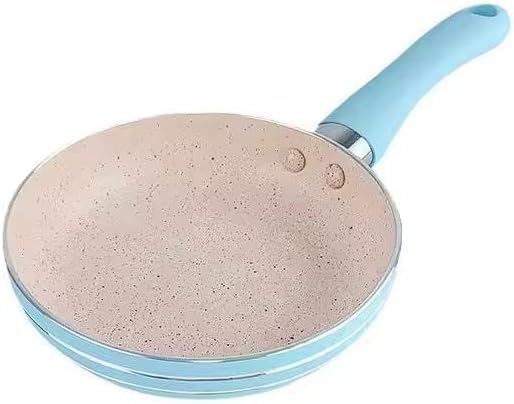 Nonstick Granite Frying Pan Mini Medicinal Stone Wok Cookware for Gas Stoves 12cm