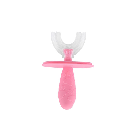 True Gold -U-Shaped Silicone Baby Toothbrush