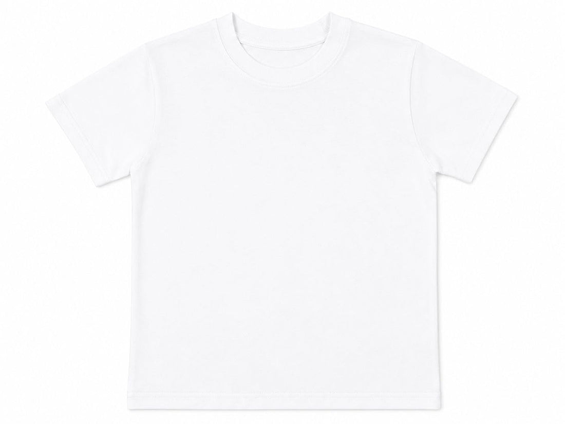 Kids Unisex Cotton T-Shirt, Soft Breathable, 100% Cotton, Casual, Toddler Ages 1-8, White Orange Black Blue Beige Olive Simon Purple Yellow Mint Light Blue Navy