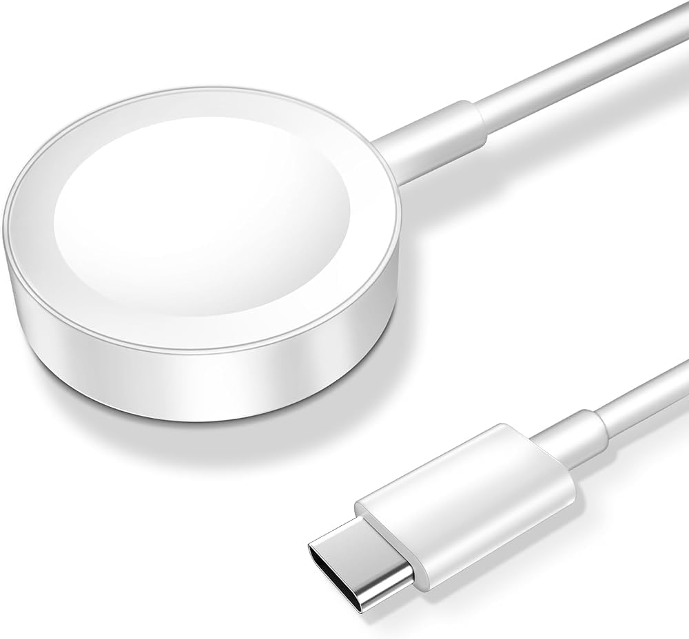Magnetic Charging Cable for Apple Watch Charger, [USB C Port] Wireless Charger Cable Compatible with iWatch Series Ultra 2/Ultra/8/7/6/SE/SE2/5/4/3/2 [3.3ft/1M], White