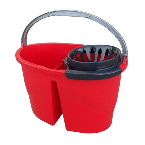 Bama Mop Bucket with Wringer - 18L, Rectangular (Made in Italy)