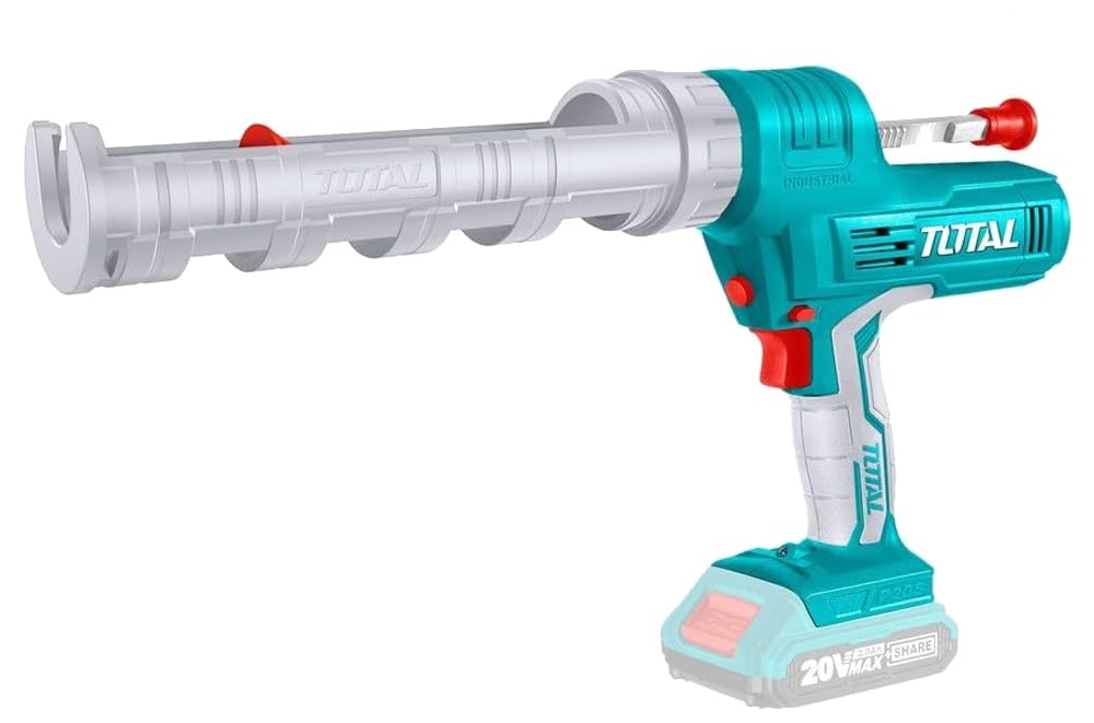 Total 20V Silicone Battery Caulking Gun without Battery and Charger, Multicolor