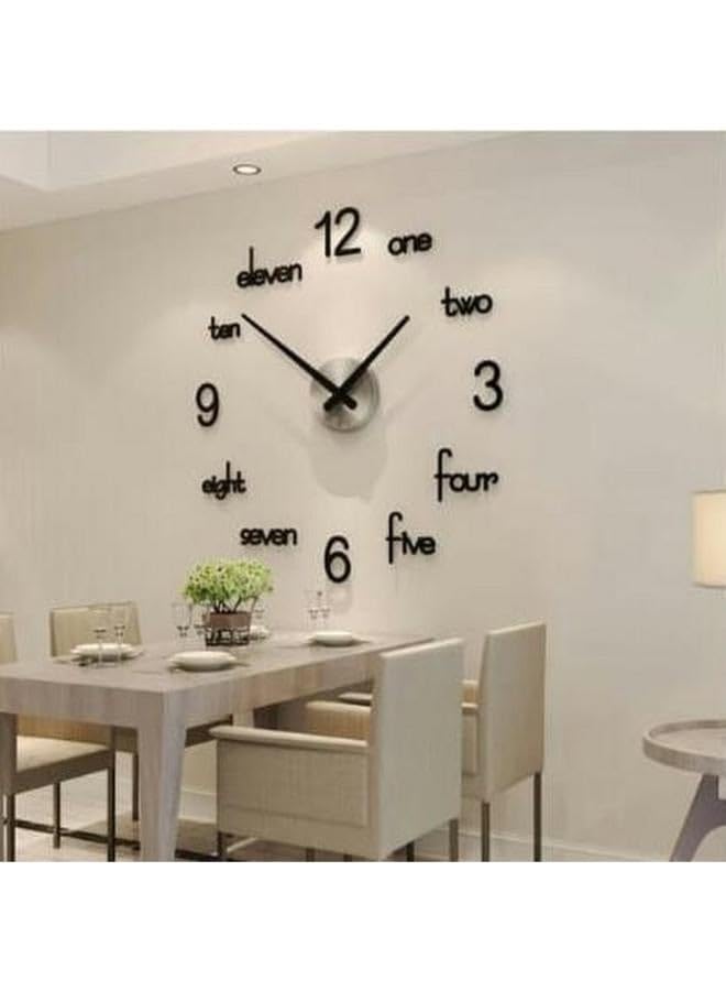 Home Gallery 3D wood English Letters Wall Clock