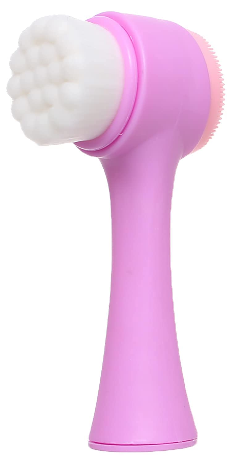 2 in-1 Face Brush for Cleansing And Massaging, Purple