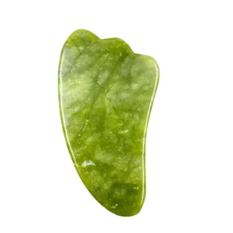 MySouqEg -Store Gua Sha Stone,Jade Stone Massage Tool Guasha Tool for Scraping Facial and SPA Natural Jade Scraping Facial Tool Anti-Aging, Wrinkles, Puffiness (Double)