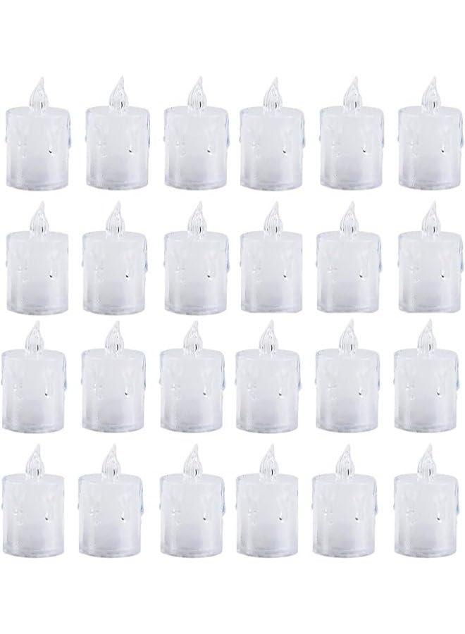 24 Pack LED Crystal Candle Light for Ramadan