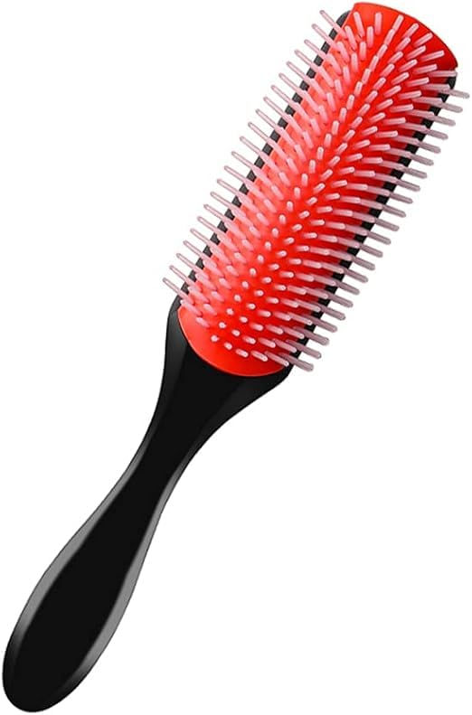Stylish Black Hair Brush Silicone Brush for Easy Detangling