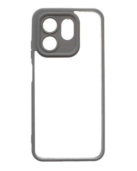 Plastic Back Cover For Infinix Smart 9, Gery new-9-37328892