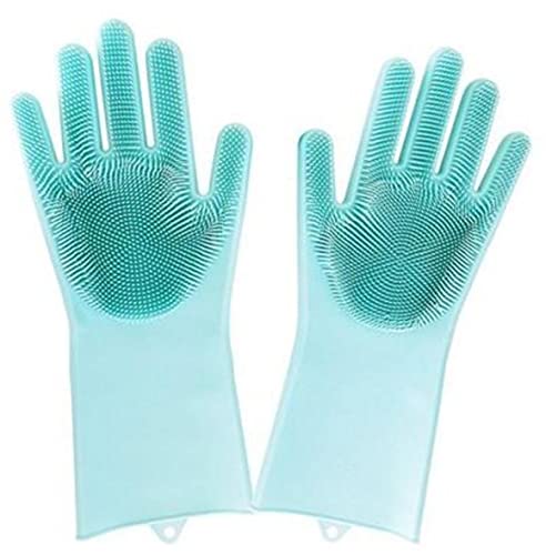 1 Piece Home Washing Cleaning Food Grade Silicone Gloves Garden Kitchen Dish