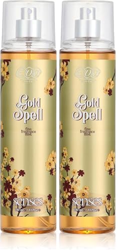Eva Skin Care Senses Body Splash - Gold Spell 240 ml (Pack of 2)