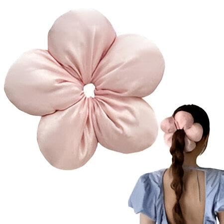 Korean Satin Hair Clip - Large Floral Hair Ornament for Women and Girls, High-Quality Satin Fabric with Soft Texture and Stylish Appeal (model 4)