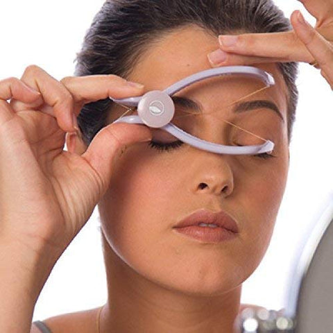 APPARIYO STORE Slique Eyebrow Threading Machine For Face and Body Hair Thread and Removal Epilator System Tweezer Trimmer Kit for Women
