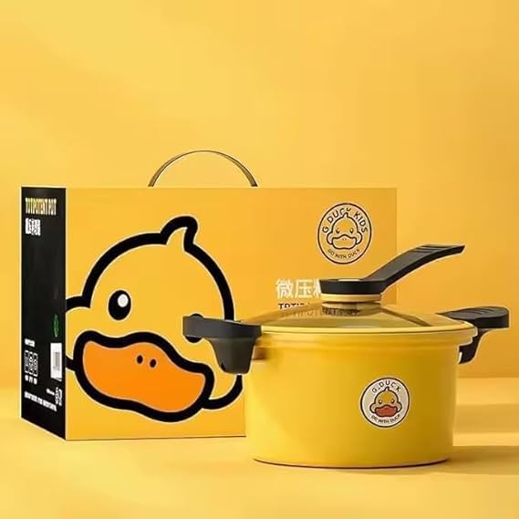 Duck Design Pressure Cooker- 3.5L, Yellow, 22cm Multipurpose -Cooking Pot