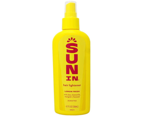 Sun In Hair Lightener Lemon - Enriched With The Natural Botanicals Aloe, Chamomile, Marigold and Flaxseed. Alcohol Free. Lemon Fresh Scent. 138 Millilitres