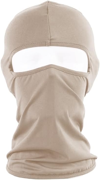 Nesmah Store Windproof Cotton Balaclava Neck Gaiter Full Face Cover Mask Outdoor Cycling Equipment (Balaclava, 1 Piece, Beige,Code:9396)