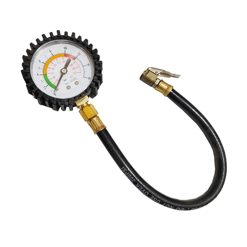 KaberMisr 2020 Car Tire Air Gauge, Cauch Pressure Gauge, Tire Pressure Gauge Car Tire Pressure Gauge with Rubber Hose (id:8193)