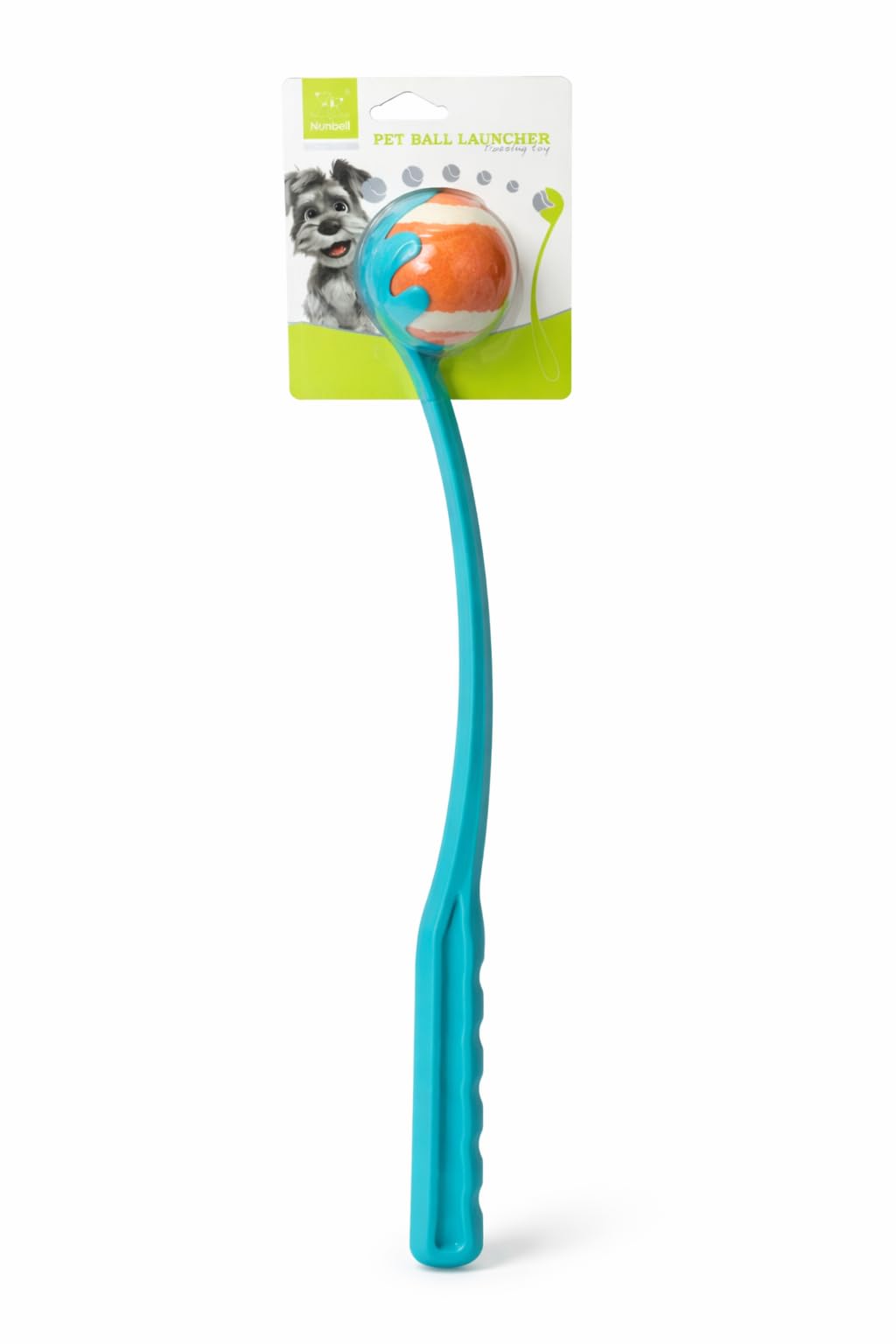 Nunbell Pet Ball Launcher, Dog Toy Thrower with Ball, Interactive Fetch Toy for Dogs (Blue)