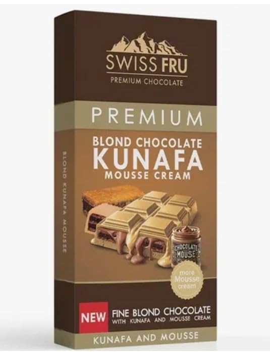 Swiss Fru Blond Chocolate Kunafa Mousse Cream