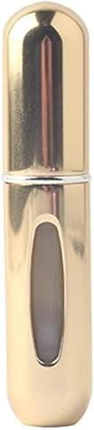 Portable Mini Refillable Perfume, Aftershave Atomizer Empty Spray Bottle for Travel Purse (gold)