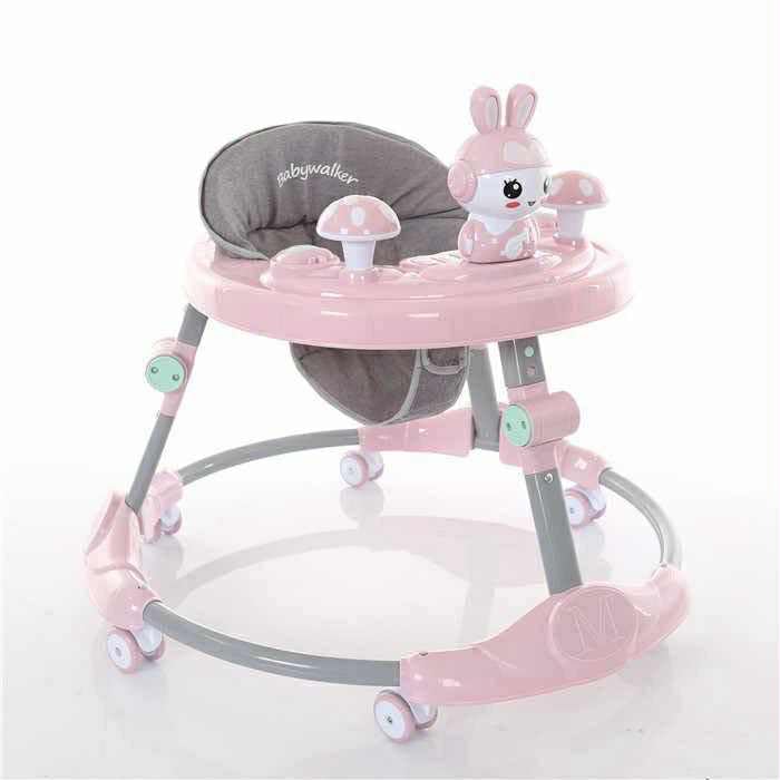 Walkerr with Easy Fold Frame for Storage, Ages 6 Months +Multicolor BY HAPPY KIDDO (PINK)
