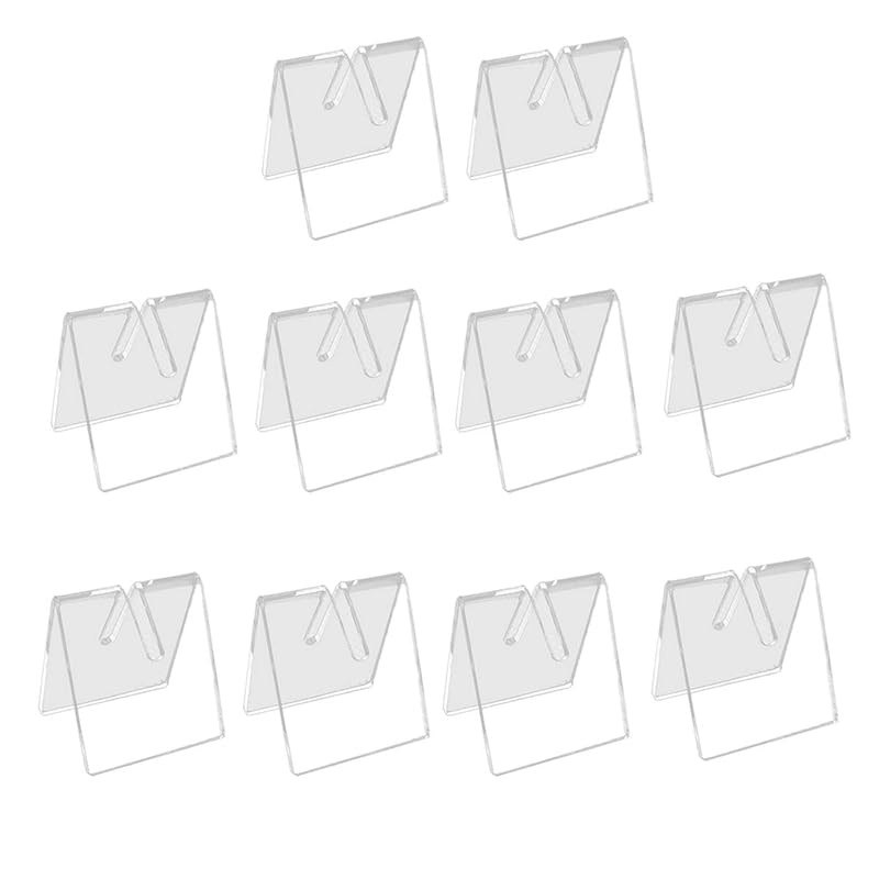 Best Media 10 PCS Clear Acrylic Knife Blade Display Stand Holders Folding Knife Display Stand Holder Pocket Knives Showcase