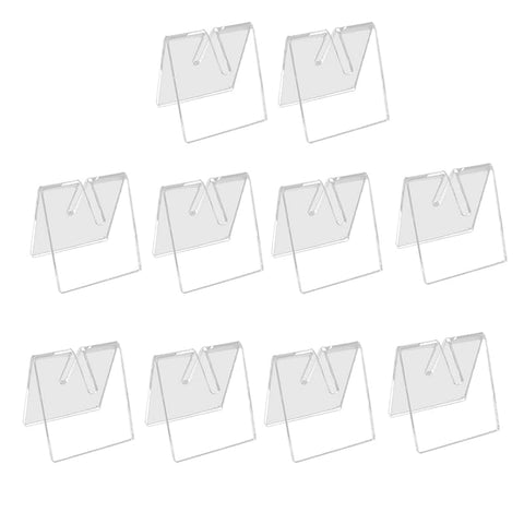 Best Media 10 PCS Clear Acrylic Knife Blade Display Stand Holders Folding Knife Display Stand Holder Pocket Knives Showcase