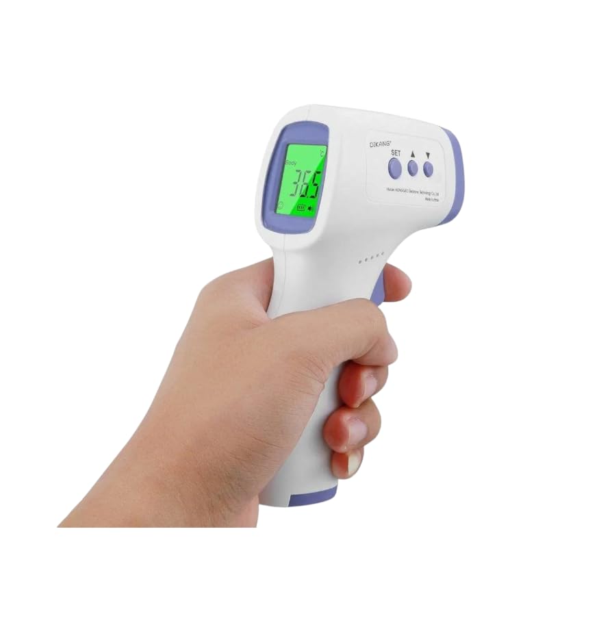L.size Non-Contact Infrared Thermometer, Digital LCD Display, Temperature Range 32-42.9°C