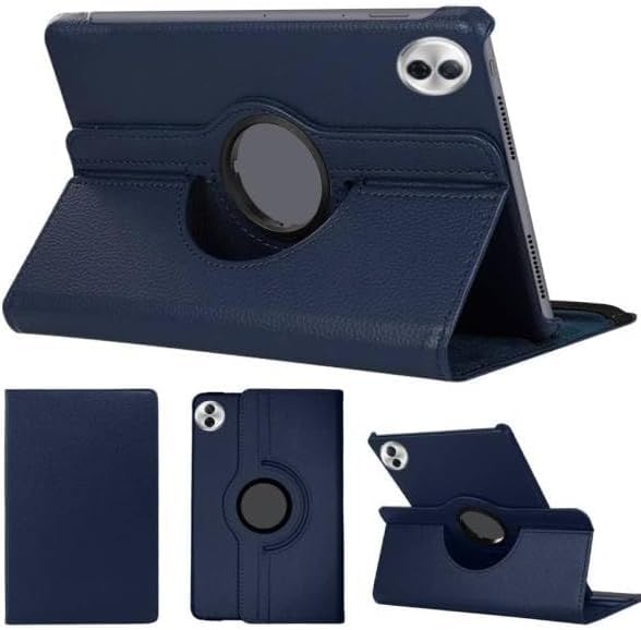 360° Fekra 360 Rotatable Case Compatible with Honor Pad 10 12.1inch 2025 Tablet Cover, PU Leather Case Multi-Angle Viewing Stand Protective Shockproof Cover - BlUE