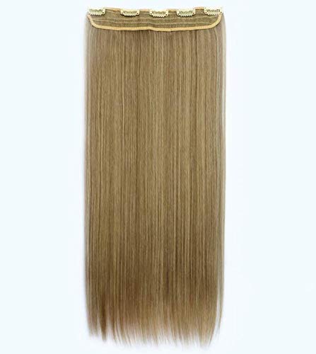 60 X 26 Cm Fashion different Brown long straight Hair Extension Can Be Dyed And Perm 1314-XY27