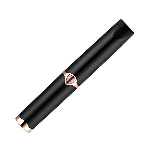 Heat Lash Curler - Ultra‑fast heated eyelash curler delivering a perfect curl in 10 seconds, compact rechargeable design with USB port, soft silicone tips, sleek black finish, ideal for daily glam.