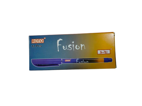 Roto Fusion Pen 0.7 mm Pack Of 12 Pcs. - Blue
