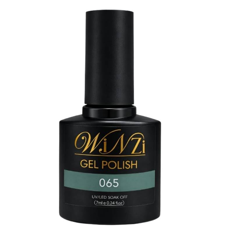 Turquoise Green Gel Nail Polish 7ML, Green-Tone Turquoise Soak Off UV LED Gel Polish, Smooth Application, High Gloss Finish for Salon Manicure and DIY Nail Art at Home (065)