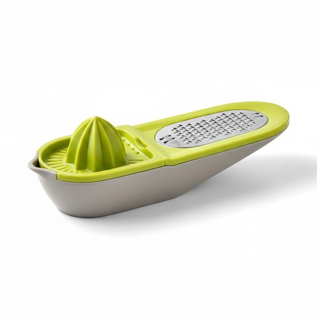 Home Care XB-57 Orange Juicer with Grater Versatile Kitchen Prep Tool, Plastic