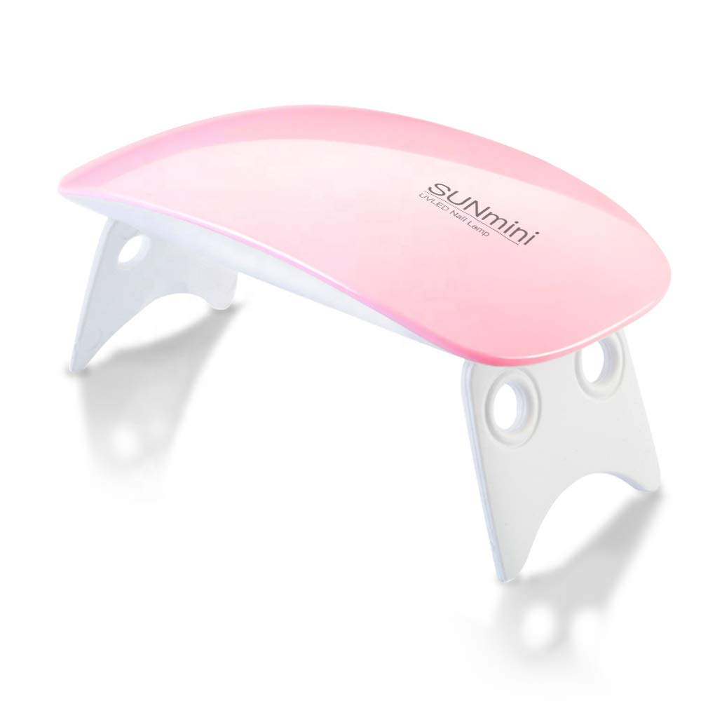 SUNUV Mini 6W UV LED Portable USB Cable Dryer Lamp with 45s/60s Timer for Curing Gel Nail Polish