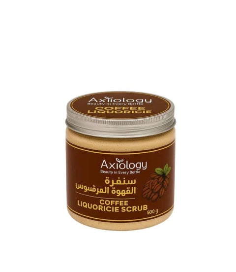 Axiology Coffee Liquorice Scrub, with Coffee and Licorice Ingredients, 500g