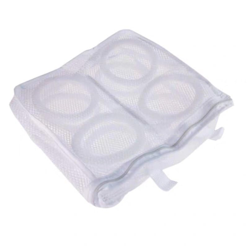 Next Store Washing Machine Shoe Washing Bag Mesh Shoe Cleaning Protection Net Padded Laundry Bag with Foam Loops Durable Zipper Keep Shoes Noise Prevention