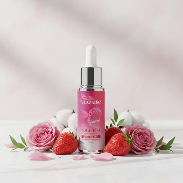 Aqua Petal Bikini Serum – Natural Strawberry Scent, Skin Brightening & Moisturizing Serum for Sensitive Areas, 30ml